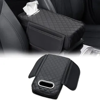 ZXZFDC Auto Mittelkonsole Abdeckung für Mercedes Benz W246 Class B W245 W242 W247 B-klasse B180 B200 B250 B250e, Auto Mittelkonsole Armlehne Schutz, Leder Auto Armlehne Kissen, Innenraum Deko Zubehör