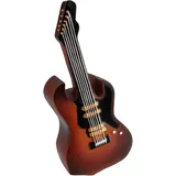 alles-meine.de GmbH XL große - Spardose - Motivwahl - Gitarre - 20 cm - mit Verschluss - stabile Sparbüchse - aus Kunstharz/Polystone - für Kinder & Erwachsene/Sparschwein / ..