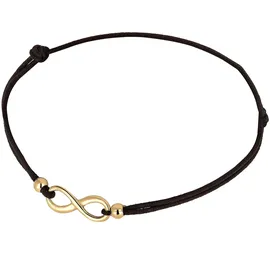 Elli Infinity Armband goldfarben 925 Sterling Silber Größe 17