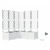 vidaXL Garten-Pflanzgefäß 5 pcs 42002924 x 0 x 0 cm Weiß