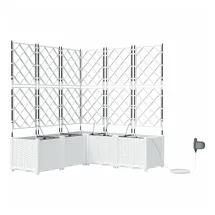 vidaXL Garten-Pflanzgefäß 5 pcs 42002924 x 0 x 0 cm Weiß