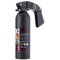 BlackDefender Pfefferspray OC 5000 Mega Weitstrahl (Jet) mit Pistolengriff zur Heimverteidigung - 400ml