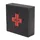 DESIGN DELIGHTS Design, DELIGHTS Wandregal MEDIZINSCHRANK Medic 35 | 35x35x13cm (HxBxT), Mahagoni Wandschrank im Shabby Chick Arzneischrank, Erste Hilfe Schrank aus Holz | Farbe: 04 schwarz-Natur