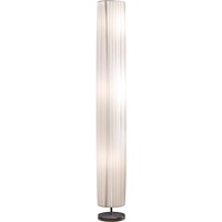 SalesFever Stehlampe weiß chrom 160 cm rund | Plissee