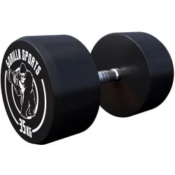 Kurzhantel Gummi 2.5 - 40 kg SCHWARZ|SCHWARZ|SCHWARZ 35 kg