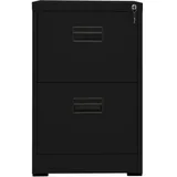 vidaXL Aktenschrank Schwarz 46x62x72,5 cm Stahl