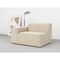 RAUM.ID Sofaelement Norvid, modular, wahlweise mit Kaltschaum, Komfortschaum oder Taschenfederkern beige