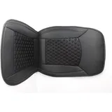 HP Autozubehör 19163 Sitzauflage Premium Sitzauflage Kunstleder Schwarz Fahrersitz, Beifahrersitz