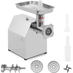 Royal Catering Edelstahl Fleischwolf - Reverse-Funktion - 140 kg/h RCFW 140-850ECO