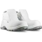 SIKA Unisex-Sicherheitsstiefel, metallfreie Zehenkappe aus Verbundmaterial, wasserabweisendes Mikrofasergewebe, rutschfeste PU-Sohle, Slipper-Arbeitsstiefel für die Lebensmittel-& Medizinbranche, W-46 - 46 EU