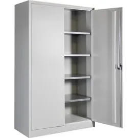Stier Flügeltürenschrank, 1950x1200x500 mm, 4 Böden verzinkt, RAL 7035