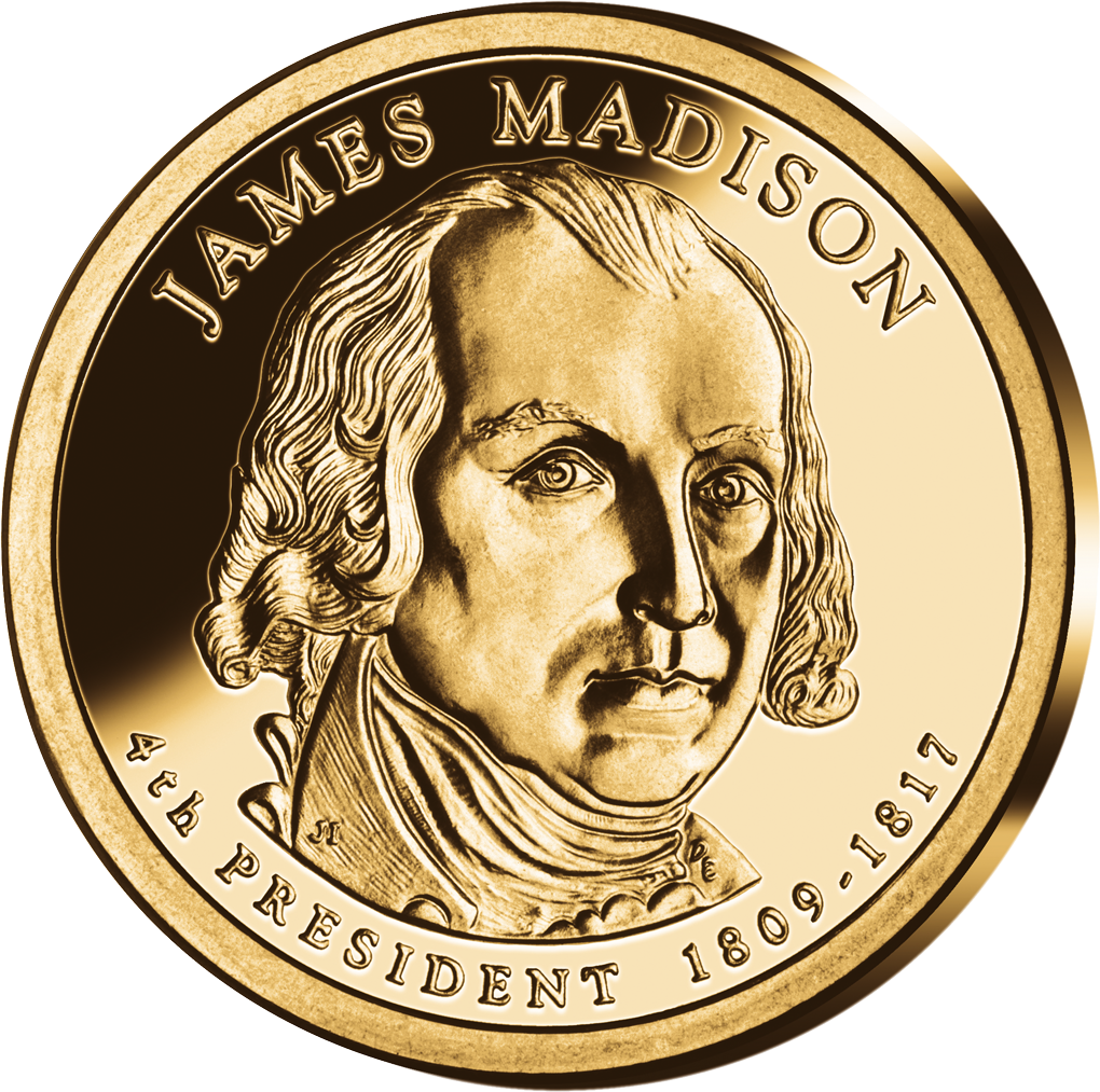 4. US-Präsidenten Dollar 'James Madison'