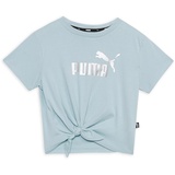 Puma Mädchen ESS+ Logo Knotted Tee G T-Shirt, Türkis Surf, 176