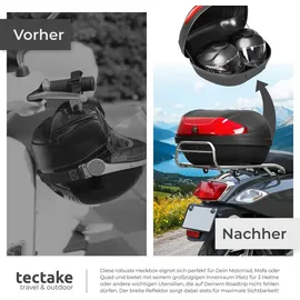 Tectake Motorradkoffer 48 l Schwarz