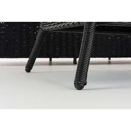 CLP Sierra Gartengarnitur Polyrattan grau/schwarz