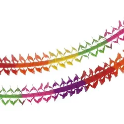 Papstar 10xGirlande, Papier oval 4 m  Rainbow