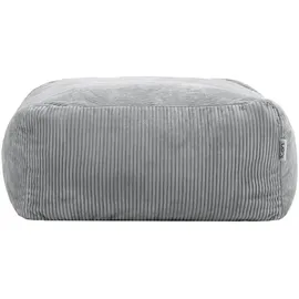 I.C.O.N. icon Sitzsack-Ottomane, Grau, Textil, 1-Sitzer, 95x46x95 cm, Oeko-Tex® Standard 100, Wohnzimmer, Hocker, Sitzsäcke, XXL Sitzsäcke