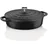 28 cm rund flach schwarz
