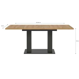 xonox.home Motion 150 x 76 x 90 cm Eiche braun