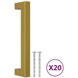 vidaXL Möbelgriffe 20 Stk. Golden 128 mm Edelstahl