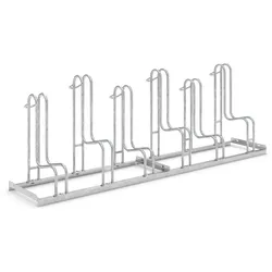 Hochwertiger Fahrradständer Standparker 4056 | Sicherer Radständer auch für Mountainbikes & E-Bikes | einseitig, für 6 Fahrräder | Stahl verzinkt