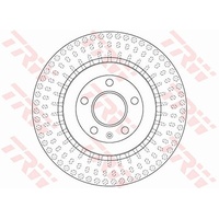 Trw Bremsscheibe Hinterachse Belüftet [Hersteller-Nr. DF6175S] für Audi, Porsche