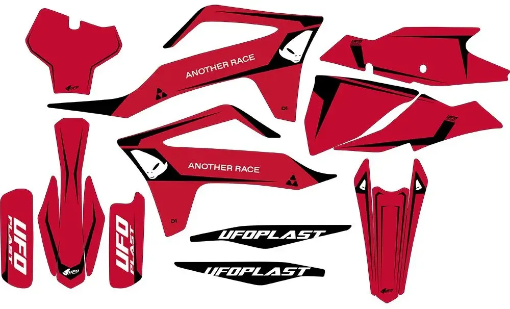 Ufo Tecna Gas Gas Aufkleber - Red - One Size