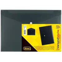 IDENA Versandtasche DIN C4 PP, transluzent schwarz