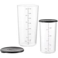 ESGE Becherset Glas 7150 schwarz, transparent