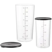 ESGE Becherset Glas 7150 schwarz, transparent