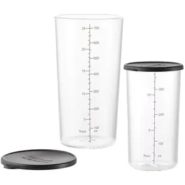 ESGE Becherset Glas 7150 schwarz, transparent