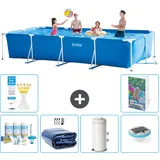 Rechteckiger Frame Pool - 450x220x84 Cm - 7-teilig  S54