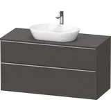 Duravit Waschtischunterschrank wandhängend „D-Neo“ 120 × 66,4 × 55 cm Graphit Matt