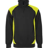 Fristads Sweatshirt Schwarz/Gelb XS