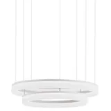 LEDS-C4 CIRC 1-flg. Ø800 Aluminium/weiß