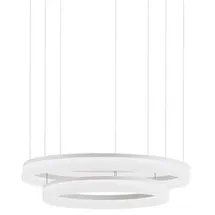 LEDS-C4 CIRC 1-flg. Ø800 Aluminium/weiß
