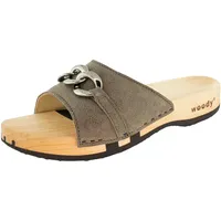 woody Damen Lina Clog Pantolette, Sand, 40 EU