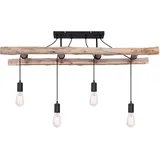 ETC Shop Vintage 4-flg. 30 cm Holz schwarz braun