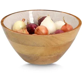 Zeller Schale Mangoholz Beige Ø25 cm