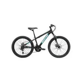 Bikestar Kinder Fahrrad Mountainbike 21 Gang Shimano, Scheibenbremse ab 8 Jahre | 24 Zoll Schwarz Schwarz 32 CM