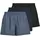 JACK & JONES Jacmilano Woven Boxers 3 Pack Schwarz / Blau / Lila XL