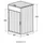 Home Deluxe Cubo für 3 Tonnen 80 x 80 x 122 cm anthrazit