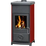 Plamen Kaminofen Plamen Maestral N mit Herdplatte, rot - 6,5kW