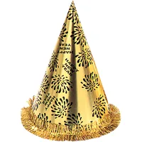Widmann Hut, Happy New Year mit Fransen, goldfarben