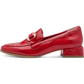 Marco Tozzi Damen Slipper weiches Feel Me Fußbett weiches Innenfutter Vegan stoßdämpfender AbsatzVegan, rot 38 EU