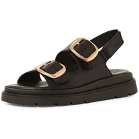 TAMARIS Sandalette Damen Bequem Keilabsatz schwarz,EU 38