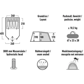High Peak Torri 4.0 Grau/Grün