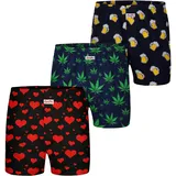Sugar Pine Boxer Motiv Print Mix 3er Pack