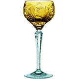 Nachtmann Weinglas mit Schliffdekoration, Braunes Weinglas, Kristallglas, 230 ml, Bernstein, Traube, 35949