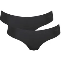 SLOGGI 2P ZERO Microfibre 2.0 Hipstring Schwarz Large Damen